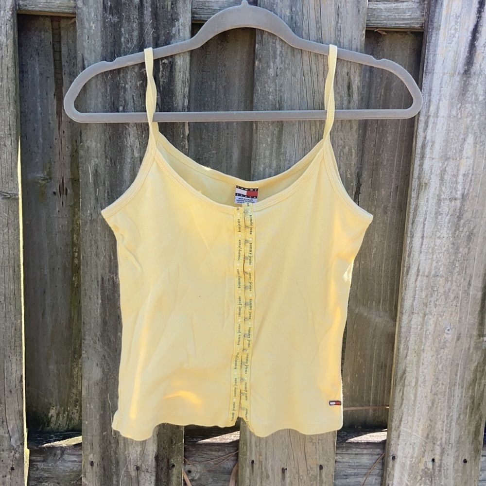 Vintage Tommy Hilfiger yellow tank top